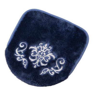 Senko NYNAS Royal Palace Toilet Lid Toilet Navy Blue with Elegant 14576 Cover, Standard/Flush Lid, Rhinestones, Design,
