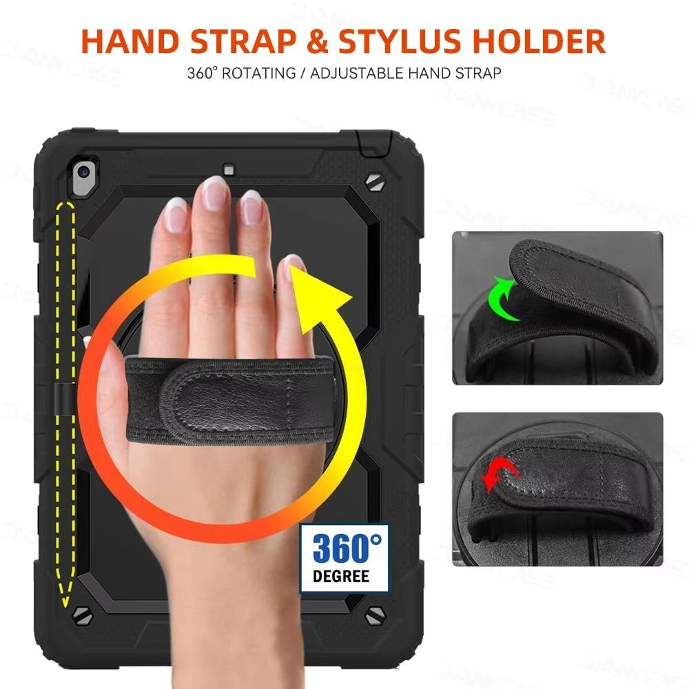 Heavy Duty iPad Case For 10th Gen iPad 9.7in 10.2in 10.9in 11in 12.9in 13in M2 M3 M4 11th(A16) 7/8/9th mini 7 6 8.3in case