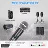 2 In 1 UHF Wireless Microphone Karaoke Dual Handheld Dynamic Microphone with Rechargeable Receiver For Home KTV Sing