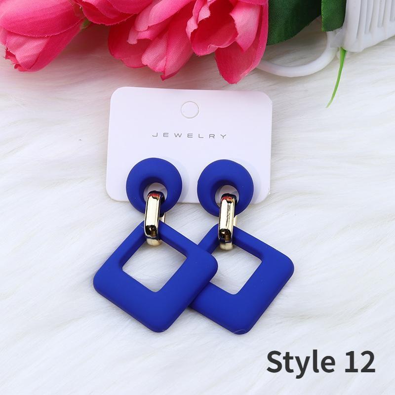 

1 пара модных акриловых серег-капель, милые полые висячие серьги из смолы для женщин, ювелирные изделия