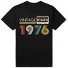 Vintage 1976 Limited Edition Cassette Birthday Gift T Shirts Tee Tops Round Neck Fashion Tshirt Clothing Casual Basic Tshirts
