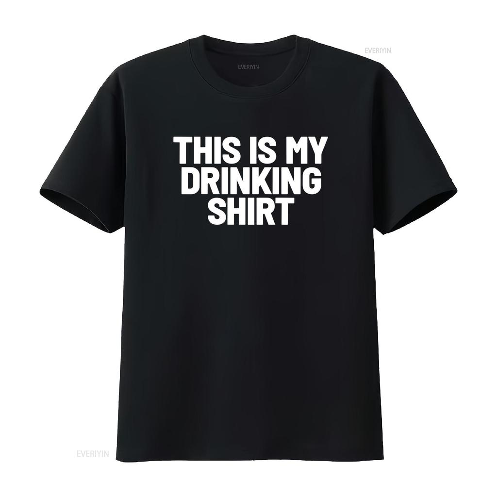 This Is My Drinking T Shirt Funny Drunk Meme vintage Washed designer clothes Casual Unisex Versatile fashion Stretched Soft