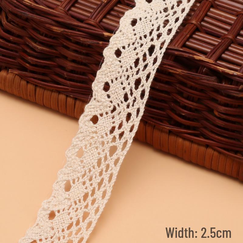 Cotton Knitted Lace Trim for DIY Crafts and Home Decor