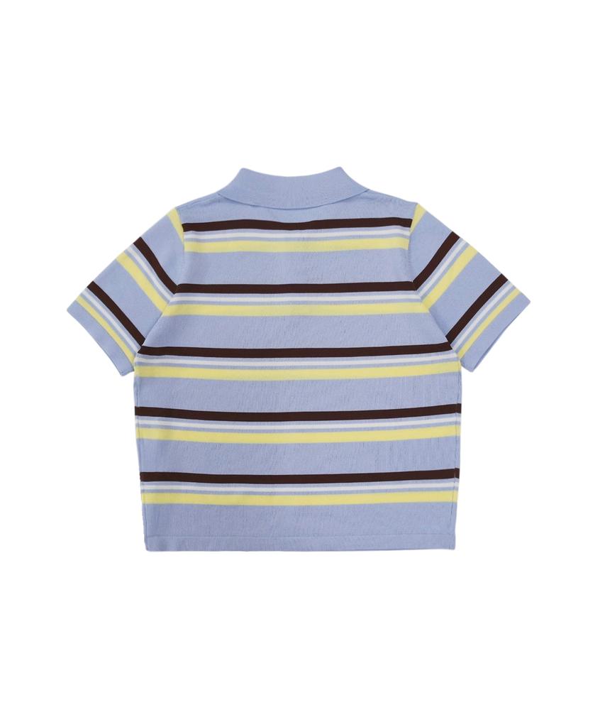 MONBIRDIE GOLF Slow Short Sleeve Polo Knit Skyblue