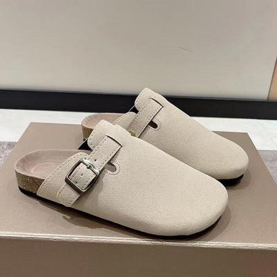 2023 Spring Fashion Women's Shoes Slippers Women's Suede Slippers Outdoor Retro Lovers Beach Sandals Large Size 35-45