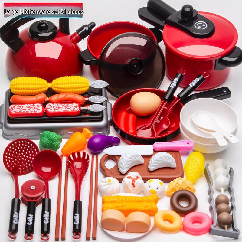 Cross-border Kids’ Playhouse Kitchen Set: Qie Qie Le Fruit & Veggie Cutting Toy for Girls