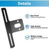 Trailer License Plate Bracket Steel Heavy Duty License Plate Bracket for Certain UTV ATV Truck RV Boat Mounting with Accessories (1 PCS)