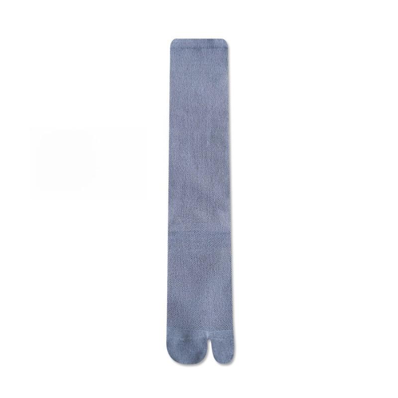 1Pair Long Tabi Socks Japanese Style Thin Stockings Women Versatile Split Toe Sock Slouchy Stretchy Cuff  2 Toe Knee High Socks