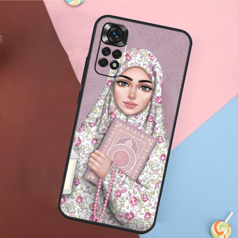 Muslim Islamic Gril Eyes Hijab Cover For Xiaomi Redmi Note 13 Pro 14 12 11 9 10 9S 10S 11S 12S Redmi 10C 12C 13C 14C Case