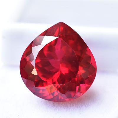 Natural Red Ruby Loose Gemstone 16 Ct Pear Shape for Jewelry Making for Jewelry Making and Crafts