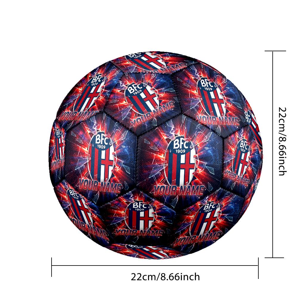 Personalized Size 5 Football Bologna FC Pattern Outdoor Game Sports Ball Gift