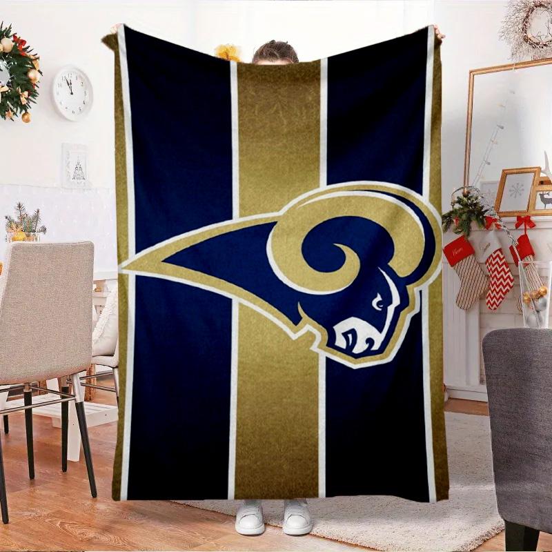 Angeles Rams Team Blanket Outdoor Flannel Blanket for Camping, Hiking, Garden Parties, Picnic Essentials,gift for family and friends