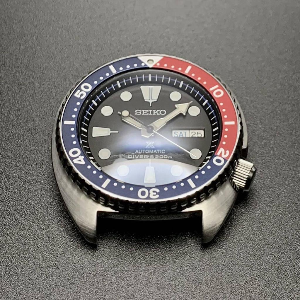 Used Seiko Turtle Samurai etc. Crystal Sapphire Crystal Double Dome Blue AR 32x4.5x2.9 AfteRMarket Parts Seiko MOD Custom Parts SRP