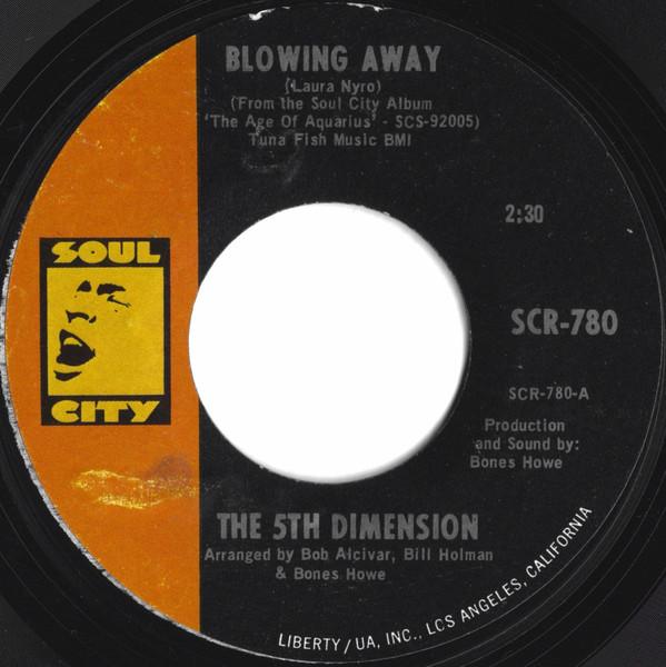 

7inch Record FIFTH DIMENSION - Blowing Away SCR780 Soul City 1969 US Soul/Funk Used
