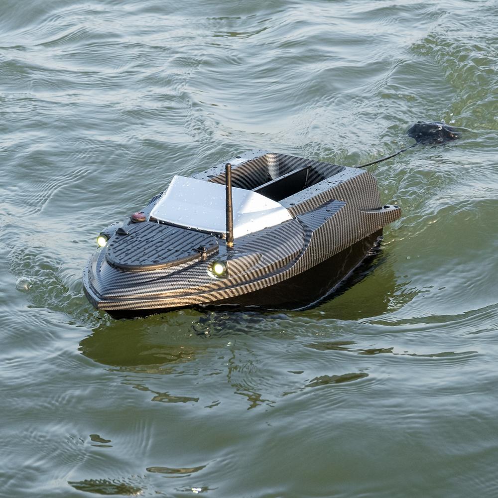 V080 GPS RC Köderboot 800m Fernsteuerung, 180 GPS-Ankerpunkte, 12V 20000mAh, Angel-Nist- & Schleppboot