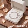 Double Layer Heart Stainless Steel Bracelet For Women European American Ins Style