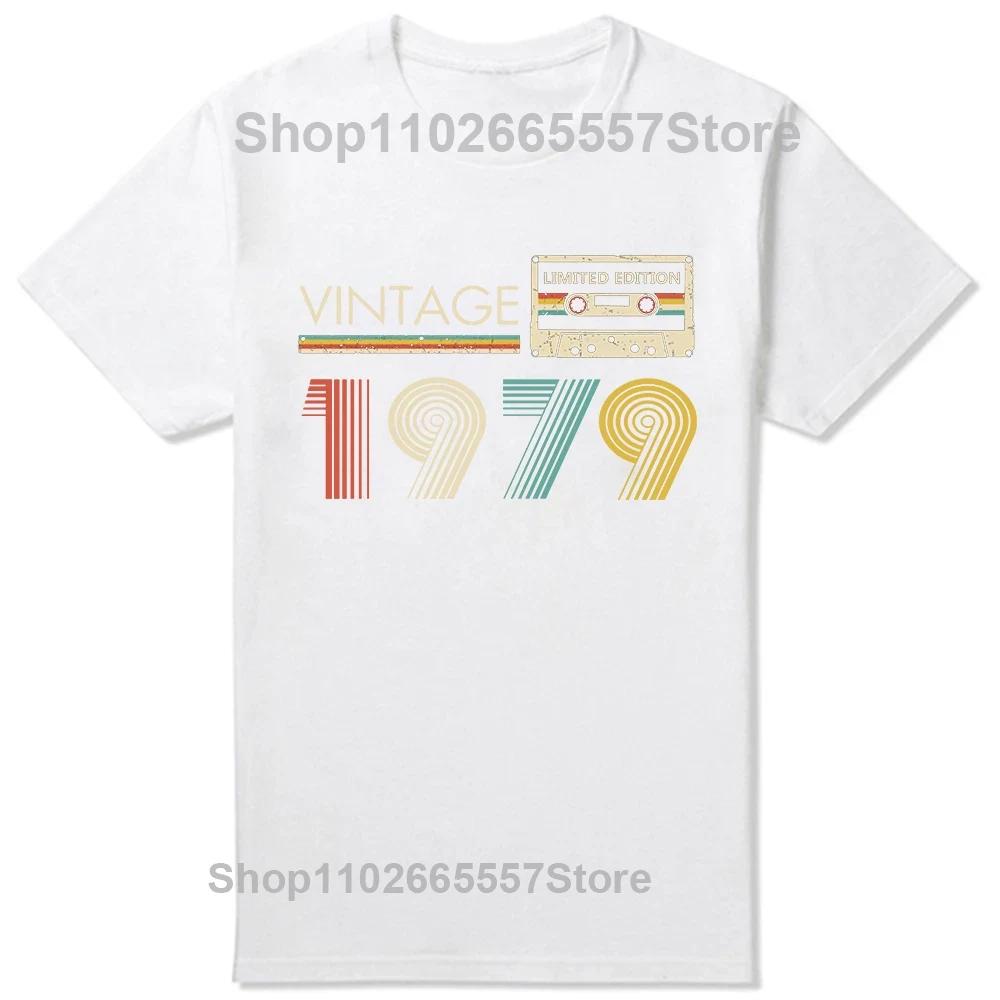 Made In 1979 Limited Edition 45 Years Of Being Awesome T Shirts Gifts Cotton Summer Tees Tops Unisexs Short Sleeve Tshirt
