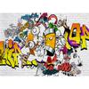 Graffiti Nástěnné malby Street Graffiti Tapeta Nástěnná dekorace Ložnice Obývací pokoj Nástěnná malba Módní styl Graffiti Tapeta