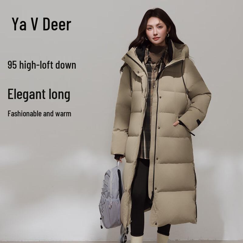 Yalu Unisex Extreme Cold Long Over-Knee Down Jacket M