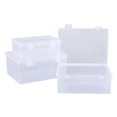 Transparent Storage Box Desktop Organizer Postcards Stickers Stationery Box