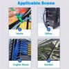 5/1000Pcs Reusable Cable Ties Cable Lock Loop Nylon Ties Removable Minimalist Recyclable Mixed Colours Black White Cable Ties