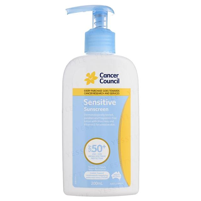 Совет по борьбе с раком - Чувствительное солнцезащитное средство SPF 50+ 200ml - Pump