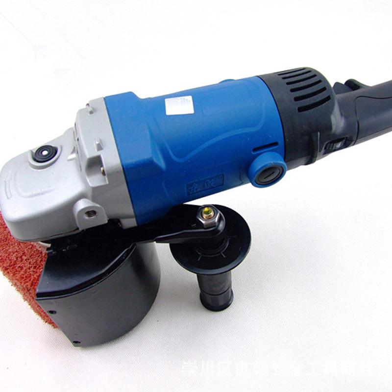 Dongcheng Polishing Machine Wire Drawing Wheel S1N-FF-120 * 100 Wire Drawing Machine Small Portable Stainless Steel Polishing Machine