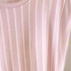 Damen ärmelloses Sommer-Nachthemd aus Modal mit integriertem BH, Große Größen, Lockerer Schnitt, Einteiliges Pyjama-Kleid