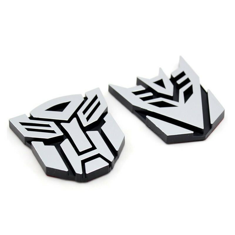 Autobots Badge Decepticons Logo Aluminum Alloy Stickers Transformation Toys Emblem Decal Phone Decoration Mobile Accessories 3D Kid Friendly
