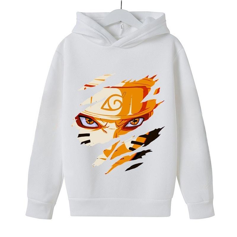 2025 New Naruto Print Children's Sports Hoodie, Autumn and Winter Boys' and Girls' Outdoor Warm Sweater Sweatshirt