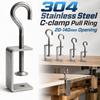 Pull Ring C-clamp Adjustable Fixed Holder Clip High Quality Square Clamp  Hardware Fasteners