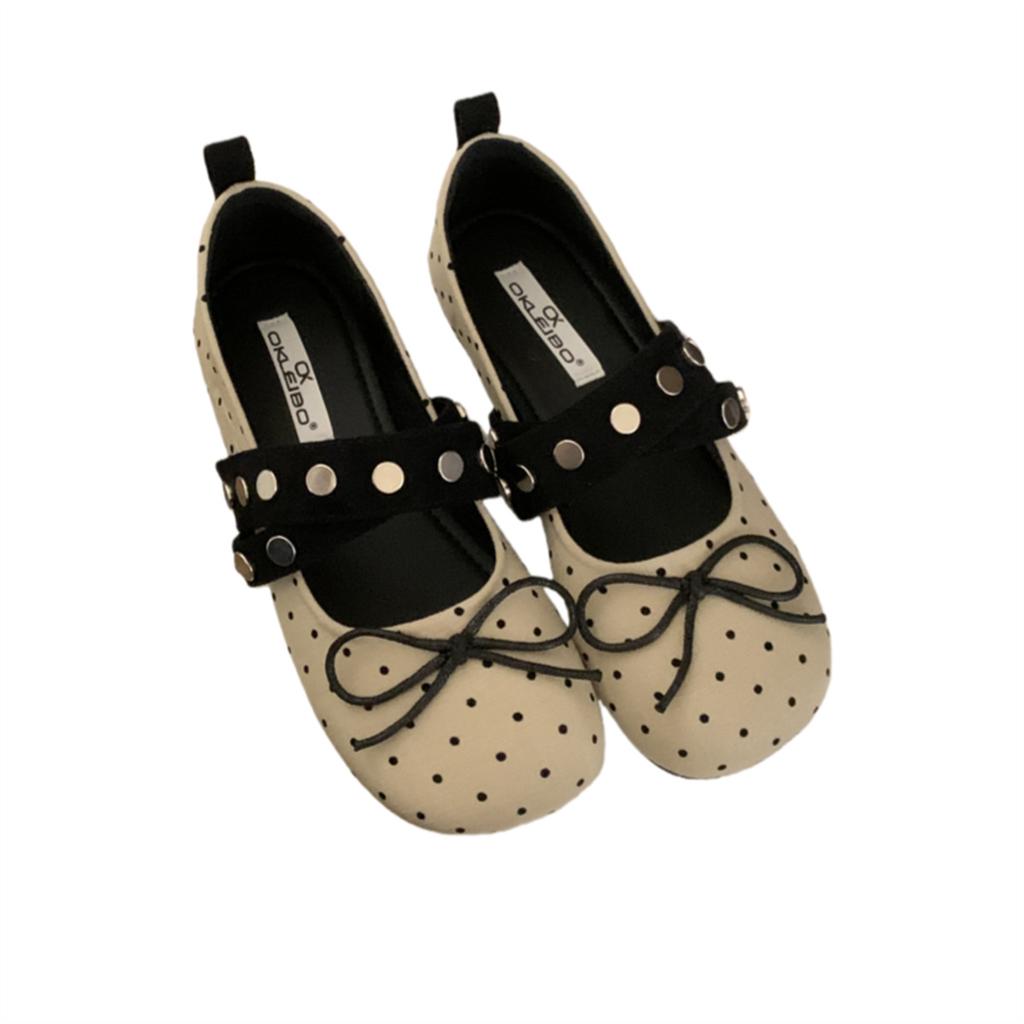 Sweet and cool style retro bow round head evening single shoes women's autumn 2025 new ballet fairy Mary Jane shoes