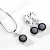 Teardrop Zirconia Necklace and Earrings Set for Women - Elegant Drop Shape Jewelry Gift