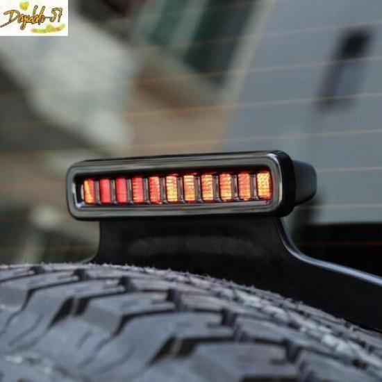 Glossy Black High Brake Light Lamp Cover Trim Fit For Jeep Wrangler JL 2018-