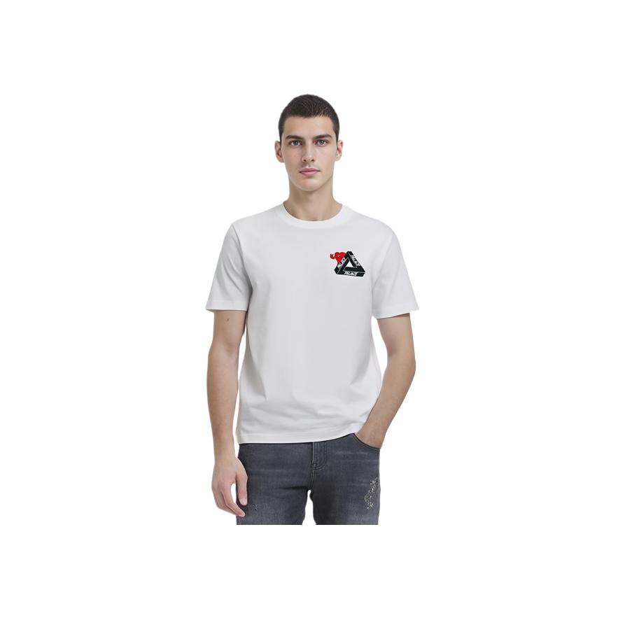 Palace Tri-Hearts T-Shirt Weiß Unisex Oberteile P26TS026