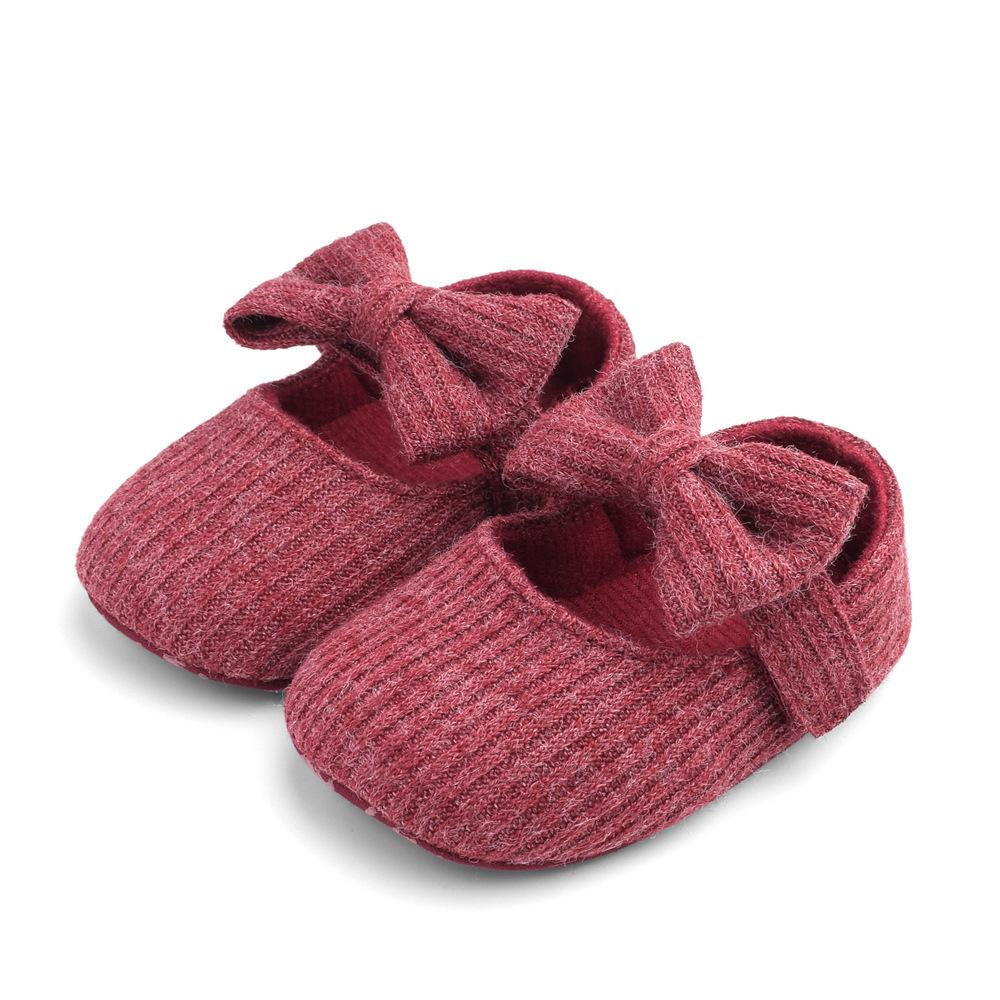 Baby Bow Knot Non-slip Toddler Shoes, Breathable Soft Sole for 0-18 Months