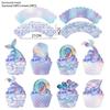 Mermaid Birthday Party Decorations Tableware Plate Cup Napkin Balloon Hanging Banner Party Decor Girl Favor Baby Shower Supplies