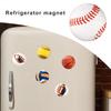 2 Stuks 25 MM Rugby Koelkastmagneet Synthetische Hars Woondecoratie Mini Voetbal Honkbal Volleybal Magnetron Koelkastmagneet Sportliefhebbers