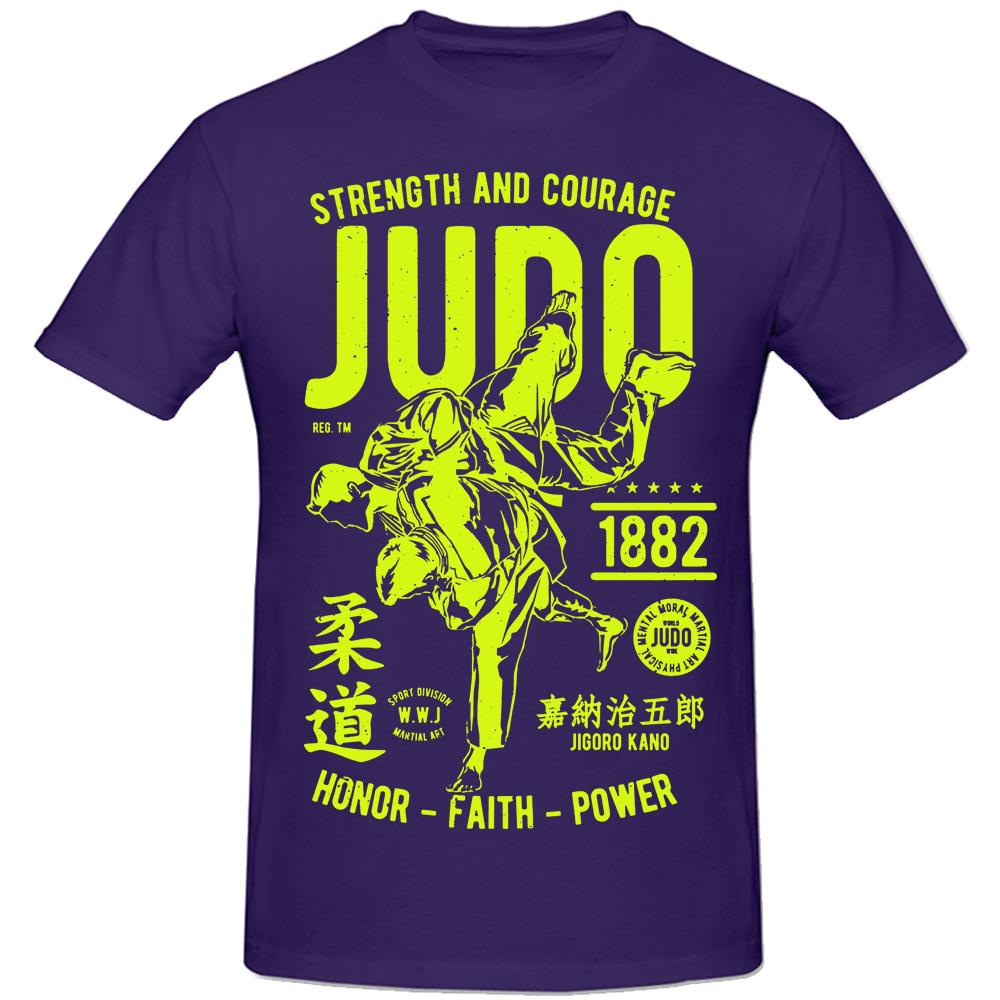 Strenght and Courage Judo 1882 Faith Power T Shirt Tee Unisex Unique Design T Shirt Cotton Euro Size Causal Sports TShirt