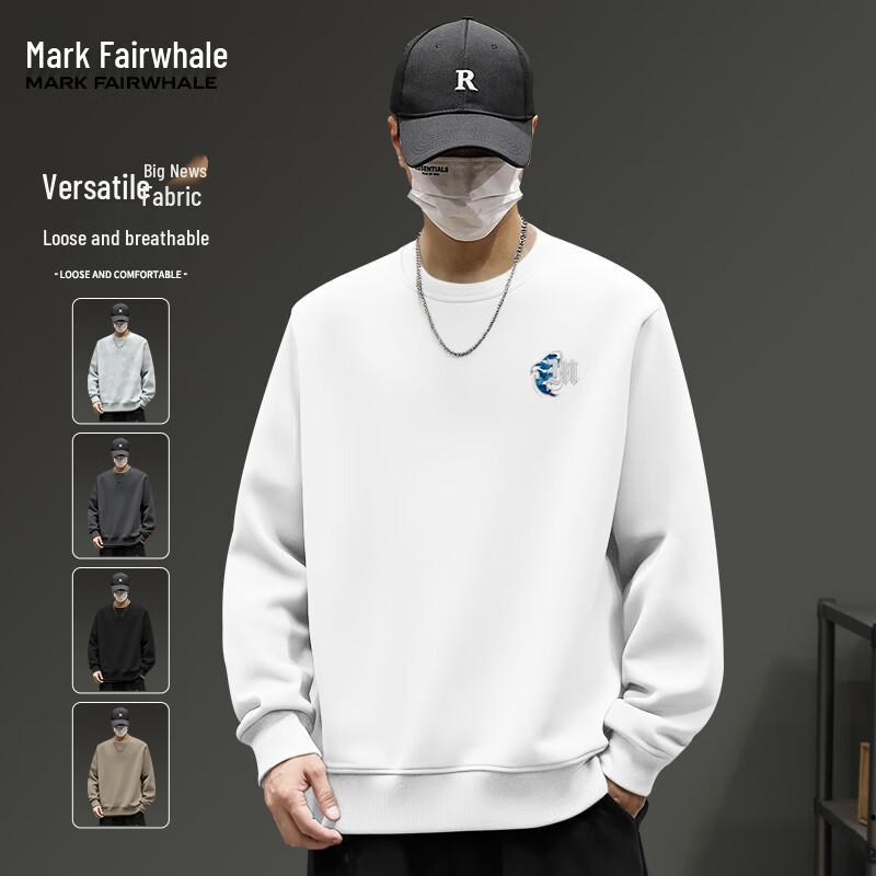 

Mark Fairwhale Men s Letter Print Round Neck Sweatshirt XL