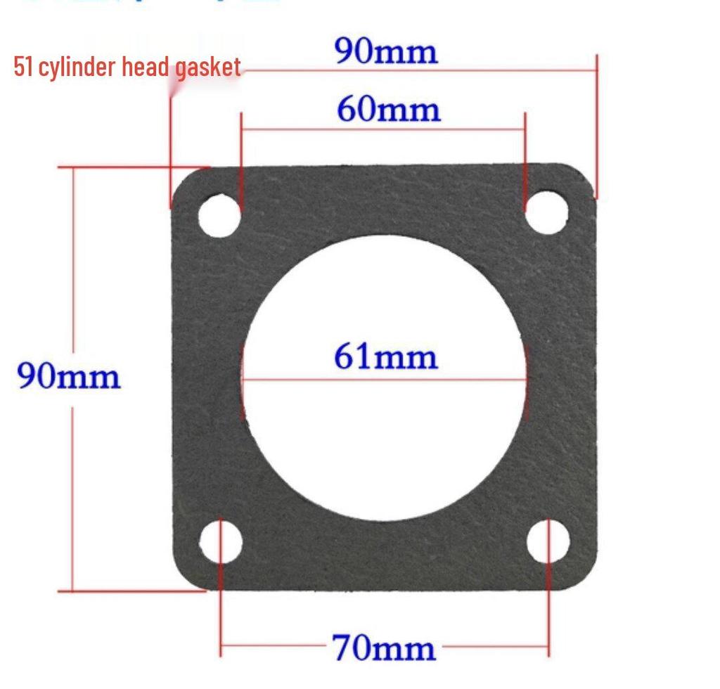 Air Compressor Head & Cylinder Seal Kit: Paper, Steel Wire, Asbestos Gaskets & 3P Air Rod Gasket