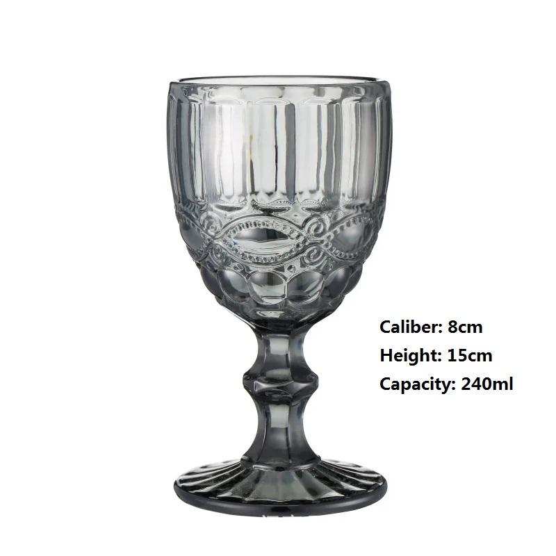 

Высокая ножка, цветное хрустальное стекло, кофейная чашка, термостойкая кружка для латте, чашка для воды, для молока, пива, сока, чая, вина 1pcs светло-серый