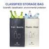 Recycling Bin, Separate Large Recycle B for Kitchen - Indoor Home Trash Bin, Recyclable Waste Trash Sorting Organizer, Durable, Washable, Affordable
