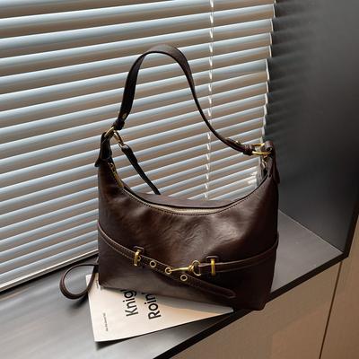 Retro Bag Women's New Autumn and Winter Niche Design Messenger Bag Fashion One Shoulder Underarm Dumpling Bag