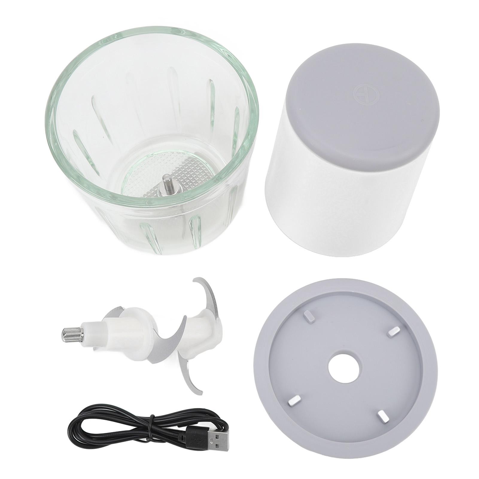 

600 мл Мини Кухонный Комбайн Беспроводной Мощный Легко Очищаемый Мясорубка Маленький Электрический Измельчитель Пищи L(for 6.5-9kg) белый