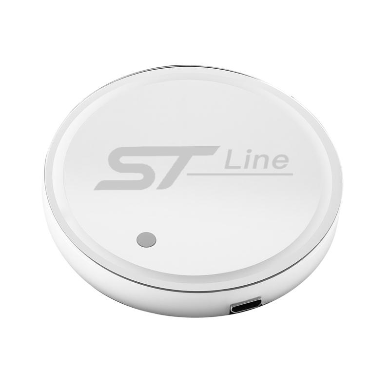 LLKC3 Ford Car Glowing Coasters LED Light Water Cup Mat For Ford Focus Fiesta Mondeo Explorer Kuga Car USB Charging Coasters keychain