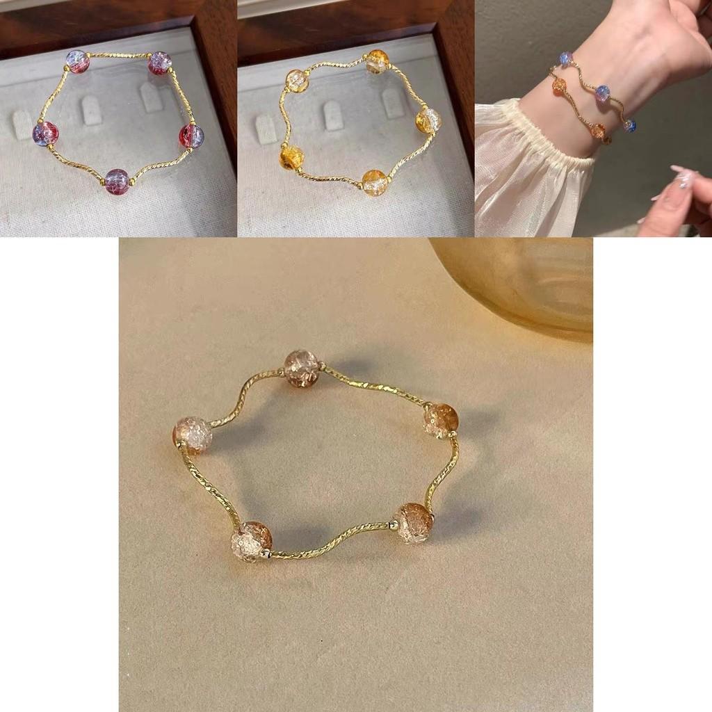 Unique Ethnic Vintage Glass Bracelet For Women With Colorful Beads And Polished Finish