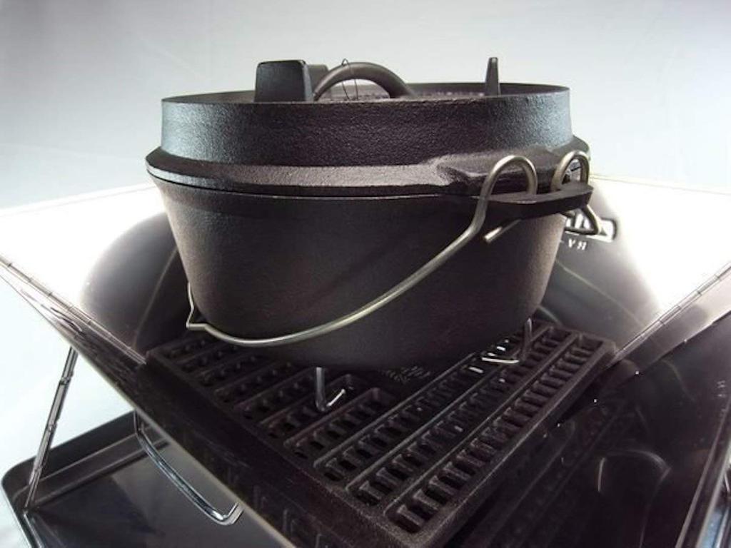 Camping Moon (CAMPING MOON) Bonfire Stand Charcoal Bed Cast Iron Rostle (T-250 (25x25cm))