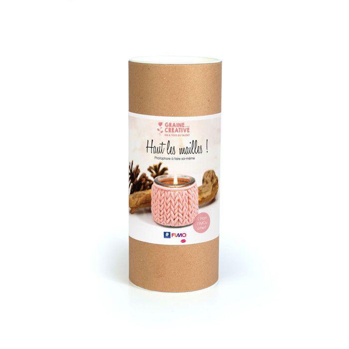 Kit fimo Photophore Haut les mailles ! Seringue incluse
