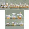 Adorable Yu Gui Dog Party 6-pack Big-ear Dog Pudding Dog Handicrafts Diy Patch Toys Decoration Ornaments